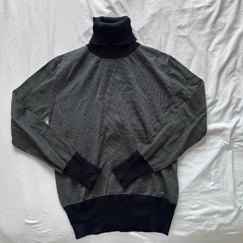 NWOT Giuliva Heritage Domitilla Striped Wool Turtleneck Sweater - Picture 3 of 7